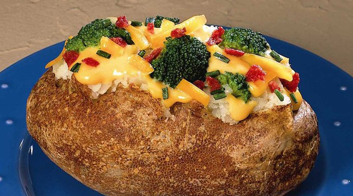 Broccoli and Cheese Baked Potatoes